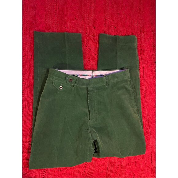 Vintage Polo Ralph Lauren Men’s Holiday Green Corduroy pants 32/30 - Picture 4 of 16